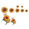 Amazon borboleta quente bordado adesivos de pano rosa flor Zhang Zi desenhos animados lótus bordado logotipo roupas adesivos patch ferro de passar