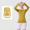 [En Stock] Camiseta Deportiva de Manga Larga Ld1.0 para Yoga, Secado Rápido, Cuello Redondo, para Yoga, Running, Fitness, Top Ajustado para Mujer
