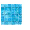 Mosaico de cristal para piscina B&B azul, amarillo, verde azulejos estanque de peces de aguas termales baño fondo baldosas de suelo