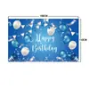 Fronteira Amazon Temu Xiyin Aliexpress Fundo de Tecido Tema Espaço Sideral Astronauta Alienígena Foguete Banner
