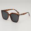 Óculos de sol gm feminino senso de alta qualidade armação quadrada grande óculos de sol estampa de leopardo online vermelho óculos de sol anti-ultravioleta uv400 masculino