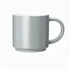 Comercio Exterior Taza Gris Esmaltada de Color de 11 oz, Vaso de Agua de Cerámica de Alta Calidad, Regalo Conmemorativo Personalizado para Festividades, Taza de Leche