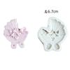 Ferramentas de Confeitaria Silicone Molde Fondant de Chocolate Decoração de Bolo Sapatos Laço Botões de Letra Tridimensional Decoração