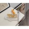 Ins Adereços de foto de celebridade da internet bandeja de armazenamento de joias bandeja de exibição bandeja de prata galvanizada ornamentos de joias de cerâmica de luxo leve