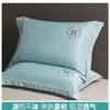 Funda de almohada de seda helada refrescante lavable Juego de dos fundas de almohada bordadas de verano Funda de almohada individual lavable a máquina 48X74Cm