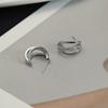 Pendientes de metal con circonita geométrica de temperamento simple para fans de la literatura coreana Pendientes de网红 Pendientes de personalidad de moda Venta al por mayor Tendencia