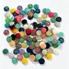 Strass de resina redondos transfronteiriços, strass de fundo plano céu estrelado, aglomerados minerais, acessórios de joalheria côncavos e convexos atacado, pacote misto multiespecificação