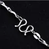 Venta caliente [cadena de lingote] collar de plata 99 moda femenina collar largo de cadena única regalo de cumpleaños venta caliente