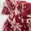 Cachecol de Lã com Estampa de Floco de Neve e Diamantes para Mulheres, Tricotado Estilo Coreano Outono e Inverno, de Alta Qualidade, Quente, Espessado, Versátil, Aquecedor de Pescoço Tendência