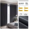 Cortinas Grises con Oscurecimiento Total, Nuevo Modelo 2025, Sensación de Alta Gama, para Dormitorio y Sala de Estar, Algodón y Lino, Aislamiento Térmico, Protección Solar, Tejido 99% Opaco