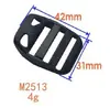 Mercadorias de fábrica fivela de olho fivela trapezoidal curva ajuste de alça de mochila fivela de quatro barras fivela de escada plana fivela de ajuste de plástico