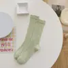 Meias finas de verão cor sólida comprimento médio estilo ballet japonês mocassins estilo Chanel francês meias felpudas meias-calças