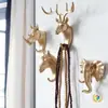 Ganchos Adhesivos Creativos Estilo Americano Sin Taladro, Ganchos Decorativos, Ganchos Creativos con Cabeza de Animal Montados en la Pared, Cabeza de Ciervo, Venta al por Mayor