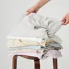 Sábana bajera individual de Tencel lavado de alta gama, 60 hilos, con tacto premium, Cubre cama individual de seda helada refrescante para verano