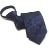 Corbata de Hombre Atada a Mano de 6 cm Corbata con Cremallera sin Nudo de 8 cm Negocios Formal de Gama Alta Fácil de Tirar Shaoxing Shengzhou