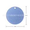 Esterilla Aislante de Silicona de Grado Alimenticio para Mesa de Comedor en Casa, Esterilla Redonda Grande para Cazuela de Cocina, Anti-quemaduras, Resistente a Altas Temperaturas, Antideslizante