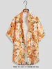 Camisa de Flores Hawaianas Traje de Playa Verano Delgado Sanya Viaje Pareja Hombre y Mujer Talla Grande Pantalones Casuales Sueltos
