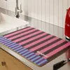 Tapete de Drenagem para Cozinha Coreana Tapete Absorvente de Diatomito para Bancada de Bar Tapete Isolante Anti-Queimadura Lugar Americano Tapete de Mesa Tapete para Secar Louça