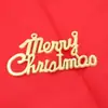 Decorações de Natal, Placas Pequenas de Plástico com Letras Inglesas, Adereços para Janela de Árvore de Natal, Pendentes para Guirlanda de Natal