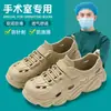 Zapatillas Quirófano Médico para Hombre Zapatos Perforados de Suela Gruesa Ropa de Verano para Exteriores para Hombre Nuevo Estilo 2026 Sandalias Antideslizantes de Playa
