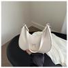 Bolso de Media Luna Comercio Exterior Personalizado Moda con Texto Bolso para Mujer 2024 Lazo Estilo Retro Bolso de Hombro Cruzado Debajo del Brazo para Mujer