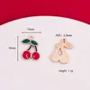 Fruta Goteante de Aceite Transfronteriza Cereza Colgante Materiales Hechos a Mano para DIY Pendientes Collar Llavero Colgante Accesorios de Joyería