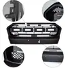 Adequado para Ford Ranger T7 2015-2018, grade frontal de picape com luzes, capa do radiador, peças de modificação off-road
