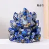Granos de cristal natural transfronterizos resina de goma zorro de nueve colas pequeño adornos de muñeca de animal de cristal para el hogar sala de estar venta al por mayor