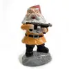 Adornos de regalo de Navidad, decoraciones de jardín, gnomos, manualidades de resina, estatuas de gnomos de dibujos animados, anciano con barba blanca