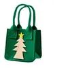 Bolsa de Manzana Navideña de Amazon Bolsa de Regalo de Nochebuena Dulce de Manzana Bolso de Fieltro Navideño Personalizado