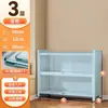 Estantería de Acero para el Hogar Estantería Infantil con Puerta Vidrio a Prueba de Polvo Vitrina Hecha a Mano Armario de Hierro Taquilla de Almacenamiento