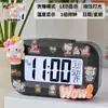 Melody Mini Luminoso Digital Pequeño Despertador Temporizador Estudiante Mesita de Noche Portátil Reloj Escritorio Inteligente Hora Digital