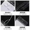 Cola Macia Transparente PVC Etiqueta de Pendurar para Envio Logístico Expresso Porta-Etiquetas Cartão Etiqueta Saco com Zíper para Documentos Outros Seláveis