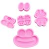 Molde de Silicone para Chocolate com Formato de Boca de Salsicha Flip Sugar Desenho Animado Formato Engraçado Decoração Divertida para Bolo Dia das Crianças