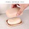 Caja de Jabón de Doble Capa Sin Tapa, Caja de Jabón con Drenaje para Baño y WC, Soporte de Jabón Portátil Creativo para Viajes, Caja de Jabón Simple