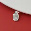 Plata de Ley 999 Plata Pura Auspiciosos Tres Tesoros Chaqueta Ropa Colgante Pequeño Separador Cuentas Pulsera Wenwan Hilo para la Mano Accesorios de Joyería de Plata DIY