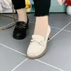 Nuevos Mocasines Primavera/Otoño 2026 Suela Suave Tacón Grueso Antideslizantes Cómodos para los Pies Estilo Persona Perezosa para Ir al Trabajo Mocasines sin Cordones Puntera Redonda Planos