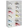 Nueva Caja de Zapatos de Lujo con Diseño Engrosado, Gran Capacidad, Alta Transparencia, Plástico, Plegable, Apertura Lateral, para Guardar Zapatos Aj