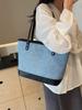 Bolsa de Mezclilla para Mujer 2026 Modelo Nuevo, Moderna Este Año, Bolsa Tote de Gran Capacidad, Versátil para Uso Casual, Clase y Viajes al Trabajo
