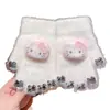 Guantes de Peluche de Gatito para Niñas, Nuevo Estilo de Invierno, Cálidos, Lindos, Separados por Dedos, Compatibles con Pantalla Táctil, Guantes Kt a Prueba de Viento