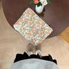 3972 Bolsa de Cosméticos de Pana con Flores Bolsa para Retoque de Labial Bolsa Interior Bolsa de Almacenamiento para Viaje Neceser