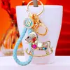 Llavero de Pony de la Suerte con Incrustaciones de Diamantes Estilo Chino Colgante del Zodiaco para Niño Colgante para Llave de Aleación de Zinc para Coche Colgante para Bolso Venta al por Mayor