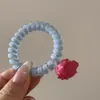 Elásticos de Cabelo Tipo Cordão de Telefone Série Frutas para Mulheres, High-End, Elásticos Simples para Cabelo, Rabo de Cavalo, Coque, Corda de Cabelo de Alta Elasticidade Acessórios para Cabelo