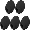 Almofadas de ouvido redondas para headset de lan house, almofadas de ouvido de esponja de reposição para fones de ouvido de música e jogos, capa de esponja para microfone