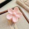 Pinza para el cabello con flor de plumeria teñida con halo transfronterizo, diseño de flujo de red roja, temperamento, patrón de mármol, pinza para medio cabello