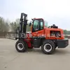 Carretilla Elevadora Todoterreno de Tracción en las Cuatro Ruedas, Apilador Ajustable para Obra Aplicable en Todo Terreno, Camión de Combustión Interna Integrado Exportación