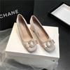 Zapatos de Boda de Satén Súper Suaves y Cómodos, Fáciles de Poner y No Cansan los Pies, Zapatos de Salón Elegantes de Tacón Medio Estilo Francés para Mujer, Nuevos Zapatos de Tacón Alto Otoño 2026