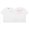 GALLERY DEPT TIDE estampa colorida de letras de desenho animado camiseta de manga curta de alta qualidade casual solta verão masculina e feminina