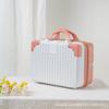 Caja de Almacenamiento Portátil para Cosméticos de 14 pulgadas con Cerradura de Contraseña Caja Ligera Portátil Caja Pequeña para Equipaje de Máquina