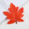 Folhas Falsas de Simulação de Outono Festival das Folhas de Bordo Atividades Adereços Decorativos para Fotos Folhas Caducas Amarelas de Outono Folhas de Simulação